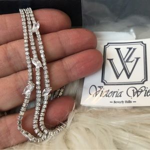 NWT Victoria Wieck For BRILLIANTE 3 Row Tennis Bracelet